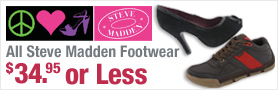 All Steve Madden Footwear $34.95 or Less