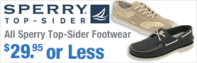 All Sperry Top-Sider Footwear $29.95 or Less