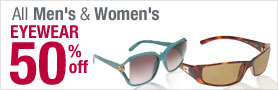 All Men's & Women's Eyewear 50% off