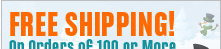 Free Shipping On Orders Of $100 Or More