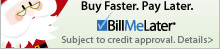New Bill Me Later® Customers: Get $10 off $75*
