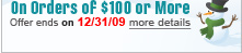 Free Shipping On Orders Of $100 Or More