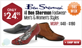 Ben Sherman Footwear  - $24.95 Men's and Women's All Styles This Week!