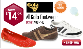 Gola Footwear - $14.95 All Styles This Weekend! 