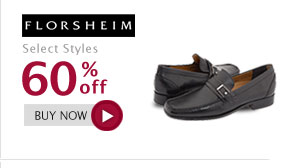 Florsheim Footwear -Select Styles 60% off This Week! 