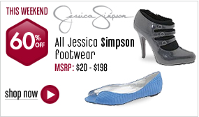 Jessica Simpson - All Styles 60% off This Weekend! 