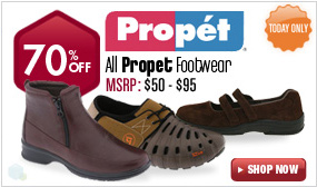Propet Footwear - All Styles 70% off Today Only! 