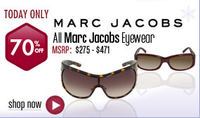 Marc Jacobs Eyewear -70% off Today Only! 