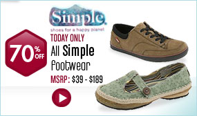Simple Footwear - Footwear All Styles 70% off Today Only! 