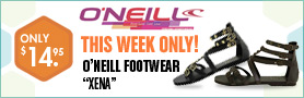This Week Only! O'Neill Footwear, 