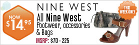 Nine West Footwear, Accessories and Bags -$14.95 All Styles This Week! 