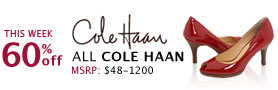 Cole Haan 60% off This Week! 