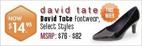 David Tate - $14.95 Select Styles This Week!