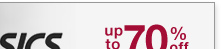 asics up to 70% off