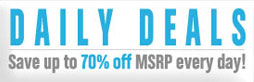 save up tp 75% off MSRP Every day!