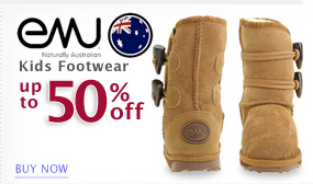 EMU Australia Kids Footwear All Styles Up to 50% off This Weekend