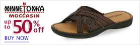 Minnetonka Footwear All Styles Up to 50% off This Weekend