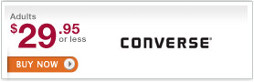 Converse $29.95 or less