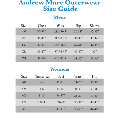 marc new york by andrew marc ryder coat 6pm com artisan ny size chart