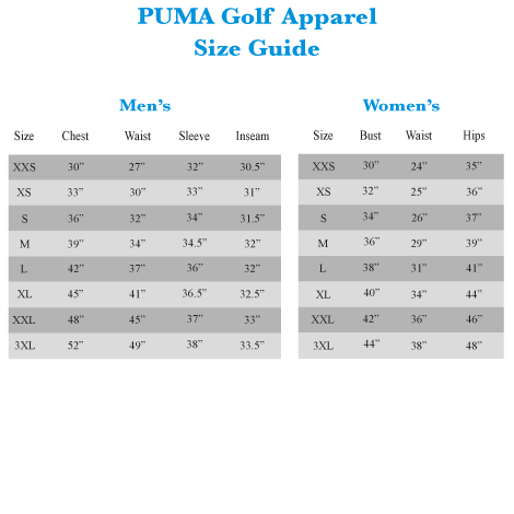 Nike Golf Skirt Size Chart