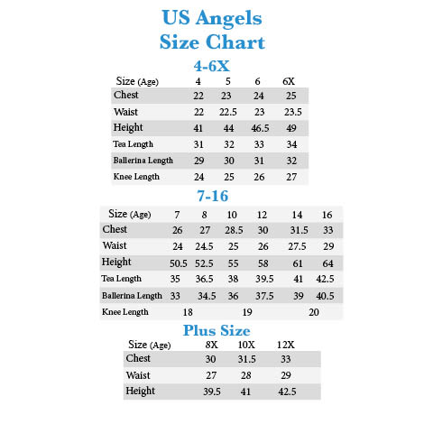 Angels Jeans Size Chart