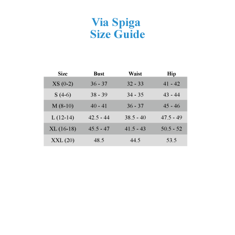 Via Spiga Size Chart