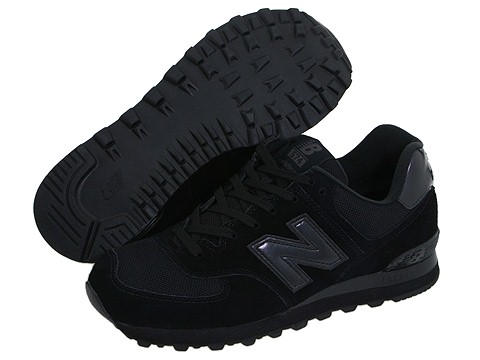 plain black new balance