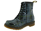 Dr. Martens - 1460 W (Black Patent McMarten Tartan) - Footwear