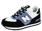 New Balance Kids - KJ574 (Toddler/Youth) (Black/Blue) - Footwear