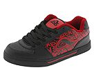 Adio - CKY Shoe (Black/Red Action Leather) - Footwear by adio (mens mens athletic skate shoes fashion)