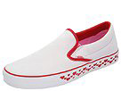 Vans - Classic Slip-On ((Multi Heart Friction Tape) True White/Red) - Footwear