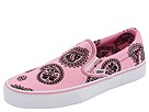 Vans - Classic Slip-On ((Paisley Skulls) Prism Pink/Black) - Footwear