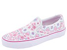Vans - Classic Slip-On ((Scorpio Paisley) True White/Neon Purple) - Footwear
