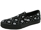Vans - Classic Slip-On ((Floral Skull) Black/True White/Black) - Footwear