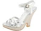BCBGirls - Tamra (Silver Leather/Silver Linen) - Footwear by bcbgirls (womens womens dress dress sandals dress sandals platform)