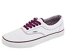 Vans - Era ((Minicheck Lining) True White/Dark Purple) - Footwear