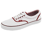 Vans - Era ((Minicheck Lining) True White/Deep Red) - Footwear