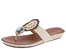 BCBG Max Azria - Akron (Oyster/Toffee) - Footwear by bcbg max azria (womens womens casual casual sandals casual sandals ornamented)