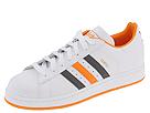 adidas Originals - Campus II (White/Turf Grey/Light Orange) - Footwear by adidas originals (womens womens casual womens sneaker leather)