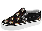 Vans Kids - Classic Slip-On (Infant/Toddler) ((Multi Skull on Fire) Black/High Risk Red) - Footwear