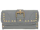 Betsey Johnson - Ruffled Up Betsey Chain Flap (Grey) - Bags and Luggage