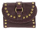 Betsey Johnson - Ruffled Up Medium Flap (Plum) - Bags and Luggage by betsey johnson (accessories small leather goods womens small leather goods wallets)