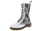 Dr. Martens - Mods Lace 14 Eye Zip Boot (White/Black Softy/Lace) - Footwear