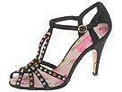 Betsey Johnson - Carline (Black Satin/Stones) - Footwear by betsey johnson (womens womens dress dress sandals dress sandals evening special occasion)