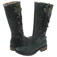 Roberto Cavalli Felicia Stivale Fiori Youth Verde Green Footwear