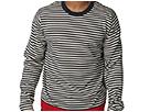 French Connection - May Day Crew Neck (Vanilla/Blue Black) - Apparel by french connection (clothing mens clothing shirts long sleeve)