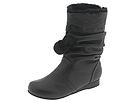 AWOL Kids - Willow (Youth) (Black Suede) - Footwear by awol kids (kids kids shoes girls shoes youth girls shoes youth girls fashion fashion slip on)