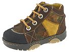 babybotte Aligato Toddler Brown Grained LeatherKaki Suede Footwear