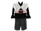 Greggy Girl 2 Piece Pant Set wRemovable Collar Toddler White CollarBlack TopBlack White Pant Apparel