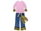 Greggy Girl 4 PC Jean Set Little PinkGreen Apparel